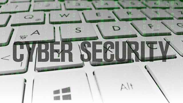 cyber security written across a keyboard